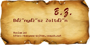 Bányász Zoltán névjegykártya